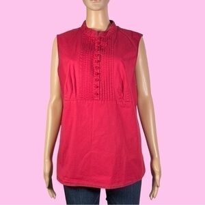 Venezia Sleeveless Pleated Babydoll style Top Size 14/16 - "Pris"